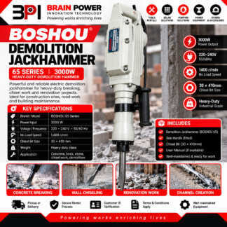 BOSHOU 65 Series 3000W Demolition Jackhammer