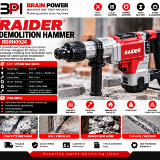 Raider RDRH0926 900W Demolition Hammer